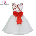 2015 Grace Karin Sleeveless Cheap Flower Girl Dress White CL007551-1